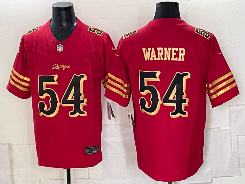 Men 2026 Nike San Francisco 49ers #54 Warner red NFL Jersey 0924003->san francisco 49ers->NFL Jersey